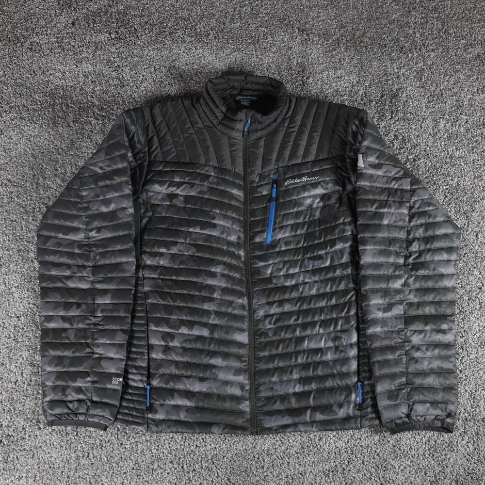 Eddie Bauer First Ascent Mens Medium StormDown 800 Camo Puffer Jacket